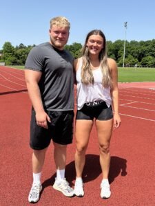 Philipp und Milaine beim Training