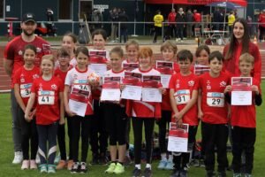 Der U12 Leichtathletik-Nachwuchs der LG