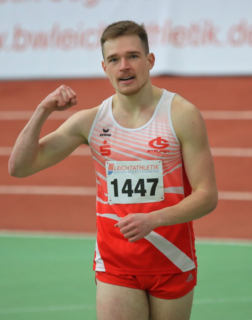 Michael Kucher nach seinem 400-m-Lauf