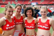 Deutsche Meisterschaften in Nürnberg » 4 x 400-Mädchen laufen Rekord