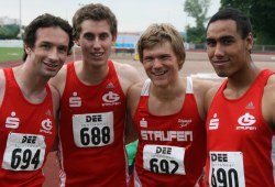 Baden-württembergische Meisterschaften der Aktiven in Böblingen: LG-Männerstaffel über 4 x 400 m holt Silber