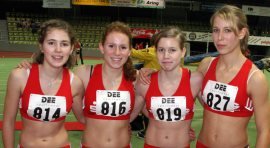 Württembergische Schülerhallenmeisterschaften, Teil II: Nele Friedhoff 2000-m-Siegerin
