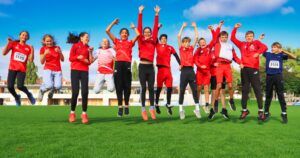 Der U14-Nachwuchs der LG Staufen